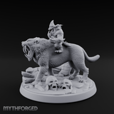 Riding The Beast Imp Miniature for Dungeons and Dragons, Pathfinder or other TTRPGs