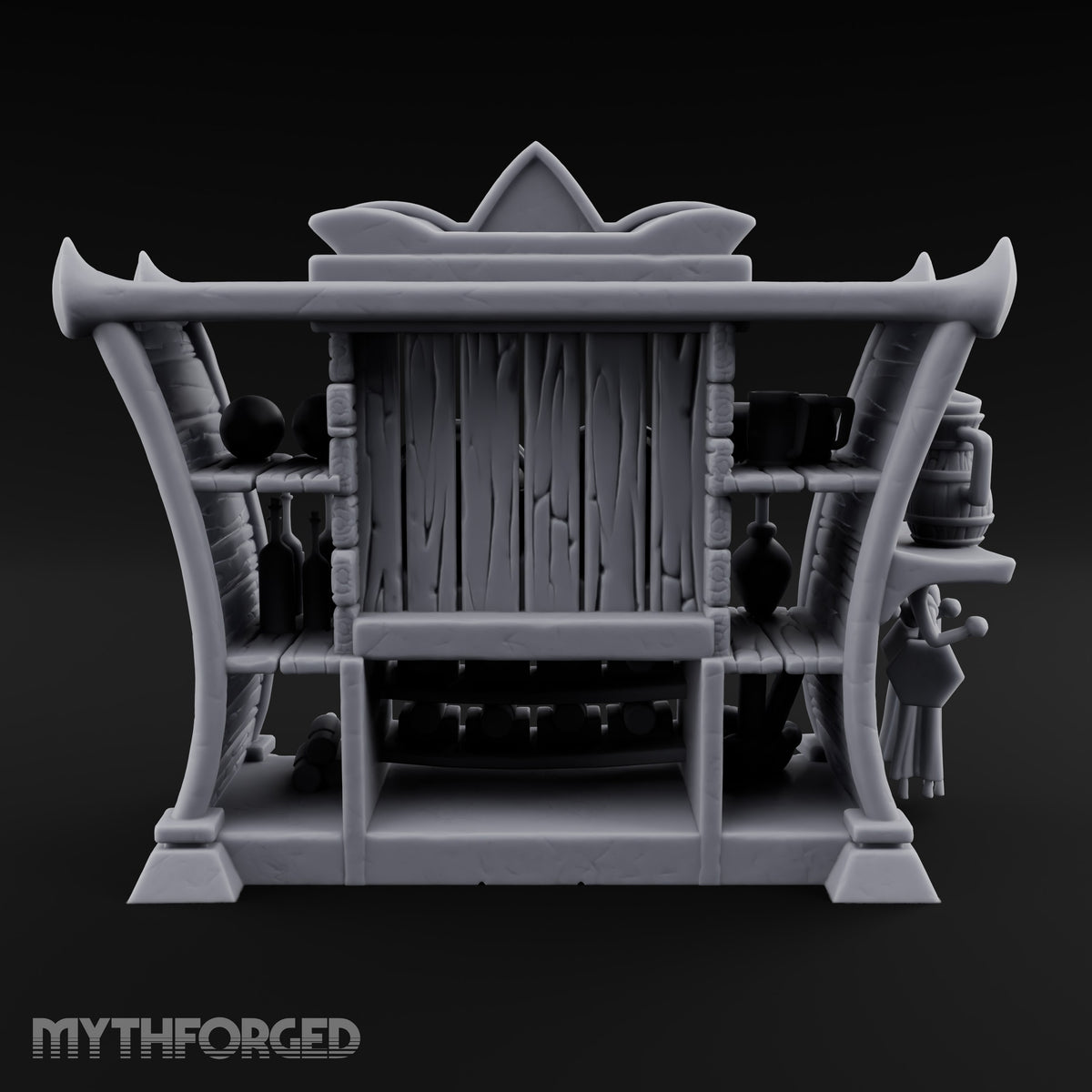 Two Kegs, Zero Last Orders Wooden Tavern Drinks Cabinet — Stocked