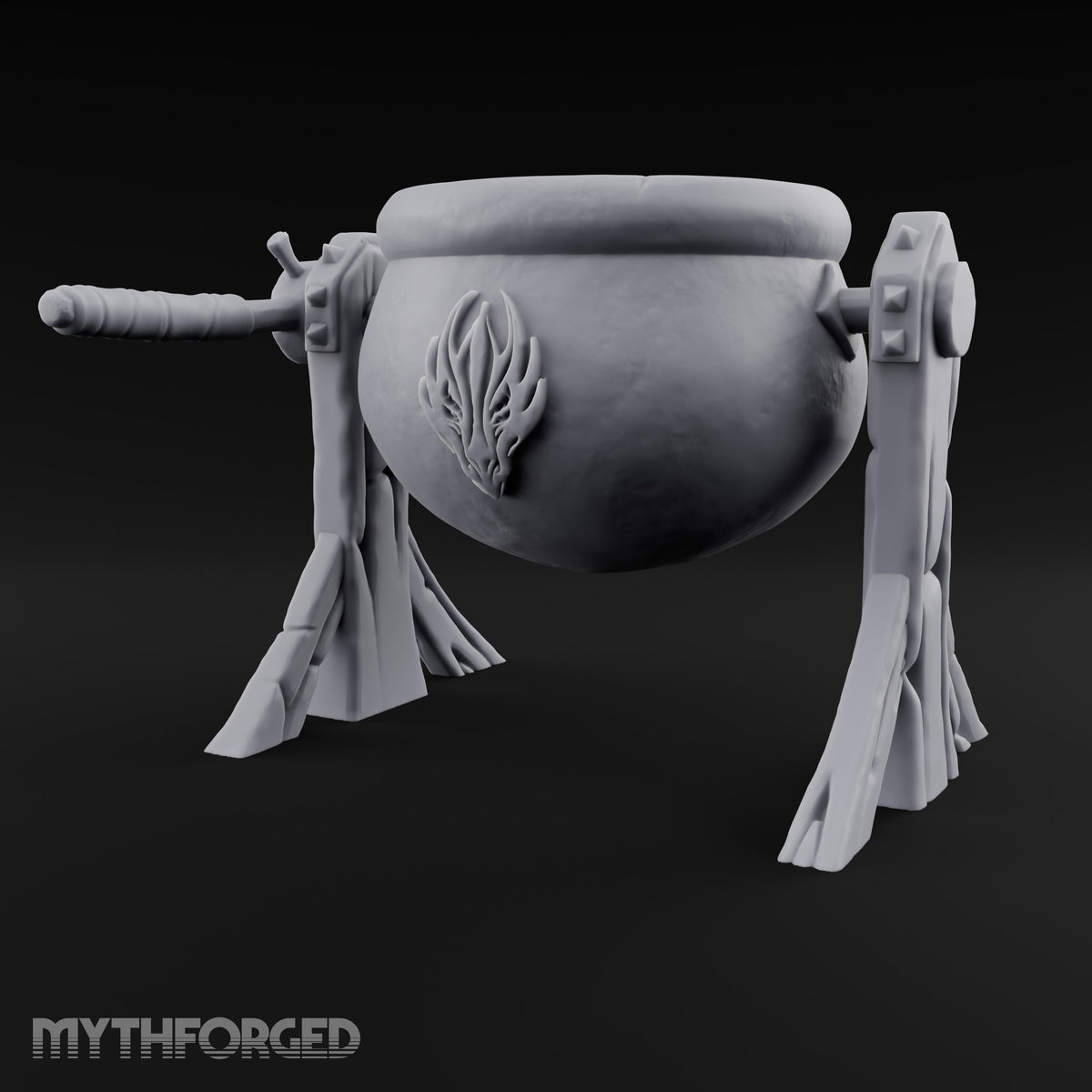 Tip Gently, It's Bubbling Tilting Cauldron on Stand
