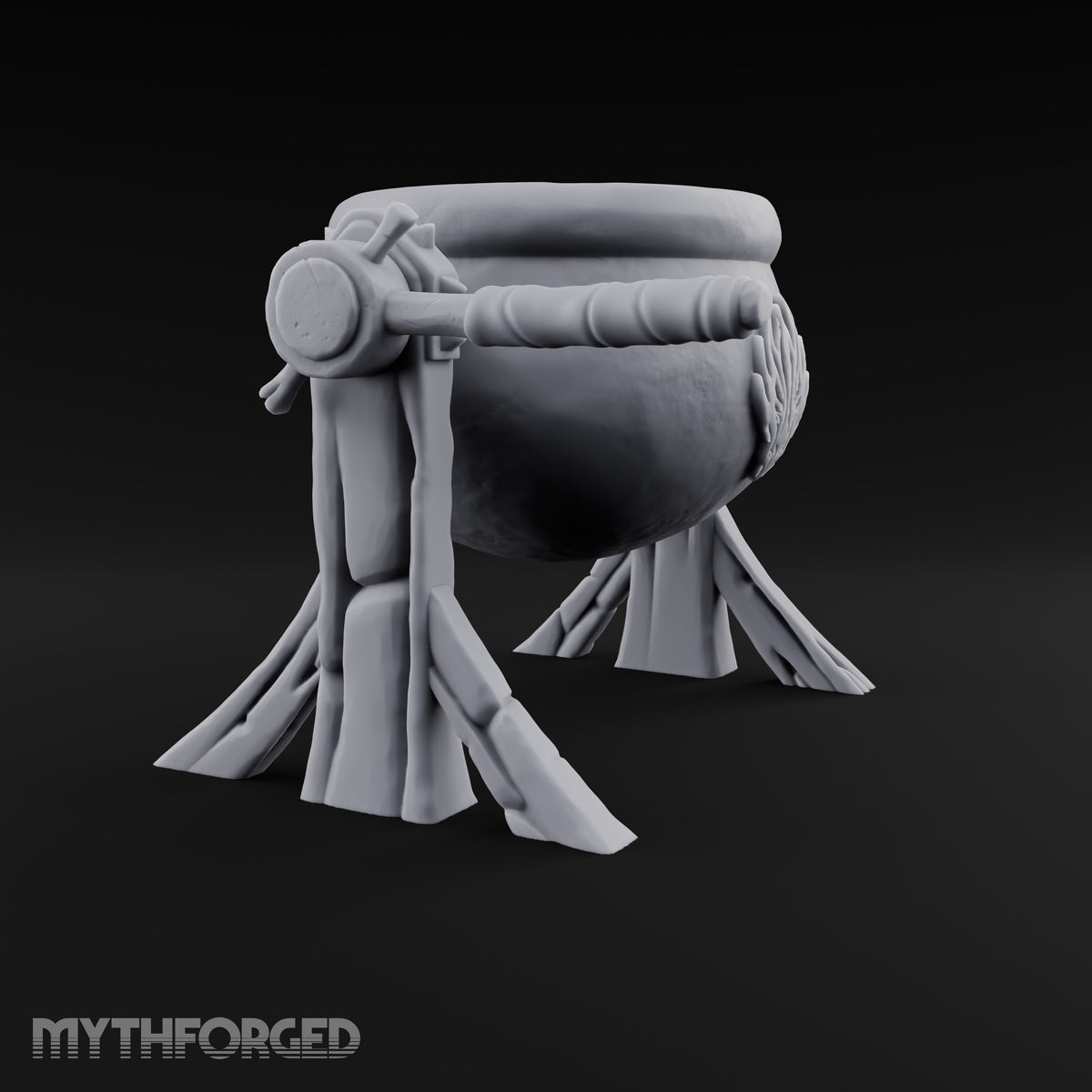 Tip Gently, It's Bubbling Tilting Cauldron on Stand