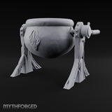 Tip Gently, It's Bubbling Tilting Cauldron on Stand