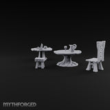 Stump Tables, Seats Saved Wooden Tavern Tables and Chairs
