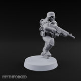 Breathe Easy, Fight Hard Human Gas-Masked Command Squad Soldiers — B · 3 · Mace and Pistol 1