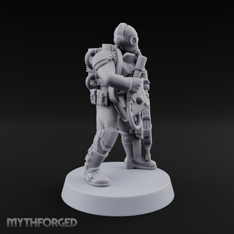Breathe Easy, Fight Hard Human Gas-Masked Soldier C