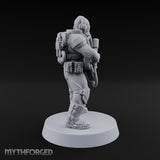 Breathe Easy, Fight Hard Human Gas-Masked Soldier C