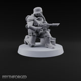 Breathe Easy, Fight Hard Human Gas-Masked Command Squad Soldiers — D · 1 · Mace and Pistol 1