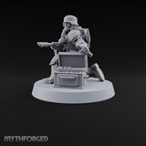 Breathe Easy, Fight Hard Human Gas-Masked Soldier D