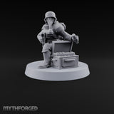 Breathe Easy, Fight Hard Human Gas-Masked Soldier D