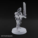 Breathe Easy, Fight Hard Human Gas-Masked Soldier E — Chainsword and Pistol 3