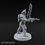 Breathe Easy, Fight Hard Human Gas-Masked Soldier E — Chainsword and Pistol 3
