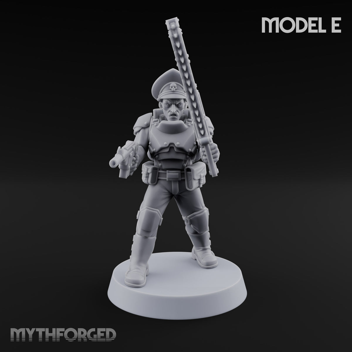 Breathe Easy, Fight Hard Human Gas-Masked Command Squad Soldiers — E · 1 · Chainsword and Pistol 3