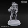Breathe Easy, Fight Hard Human Gas-Masked Soldier E — Mace and Pistol 1
