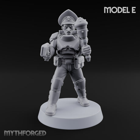 Breathe Easy, Fight Hard Human Gas-Masked Soldier E — Mace and Pistol 1