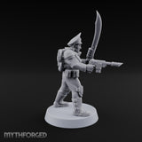 Breathe Easy, Fight Hard Human Gas-Masked Soldier E — Sword and Pistol 2