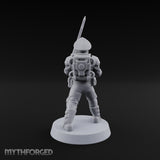 Breathe Easy, Fight Hard Human Gas-Masked Soldier E — Sword and Pistol 2