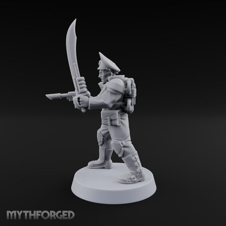 Breathe Easy, Fight Hard Human Gas-Masked Soldier E — Sword and Pistol 2