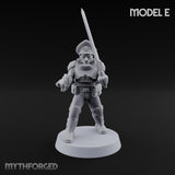 Breathe Easy, Fight Hard Human Gas-Masked Command Squad Soldiers — E · 1 · Sword and Pistol 2