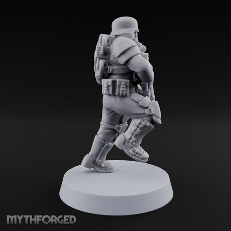 Trust the Moustache Human Armoured Heavy Weapons Soldier A — Gun 1