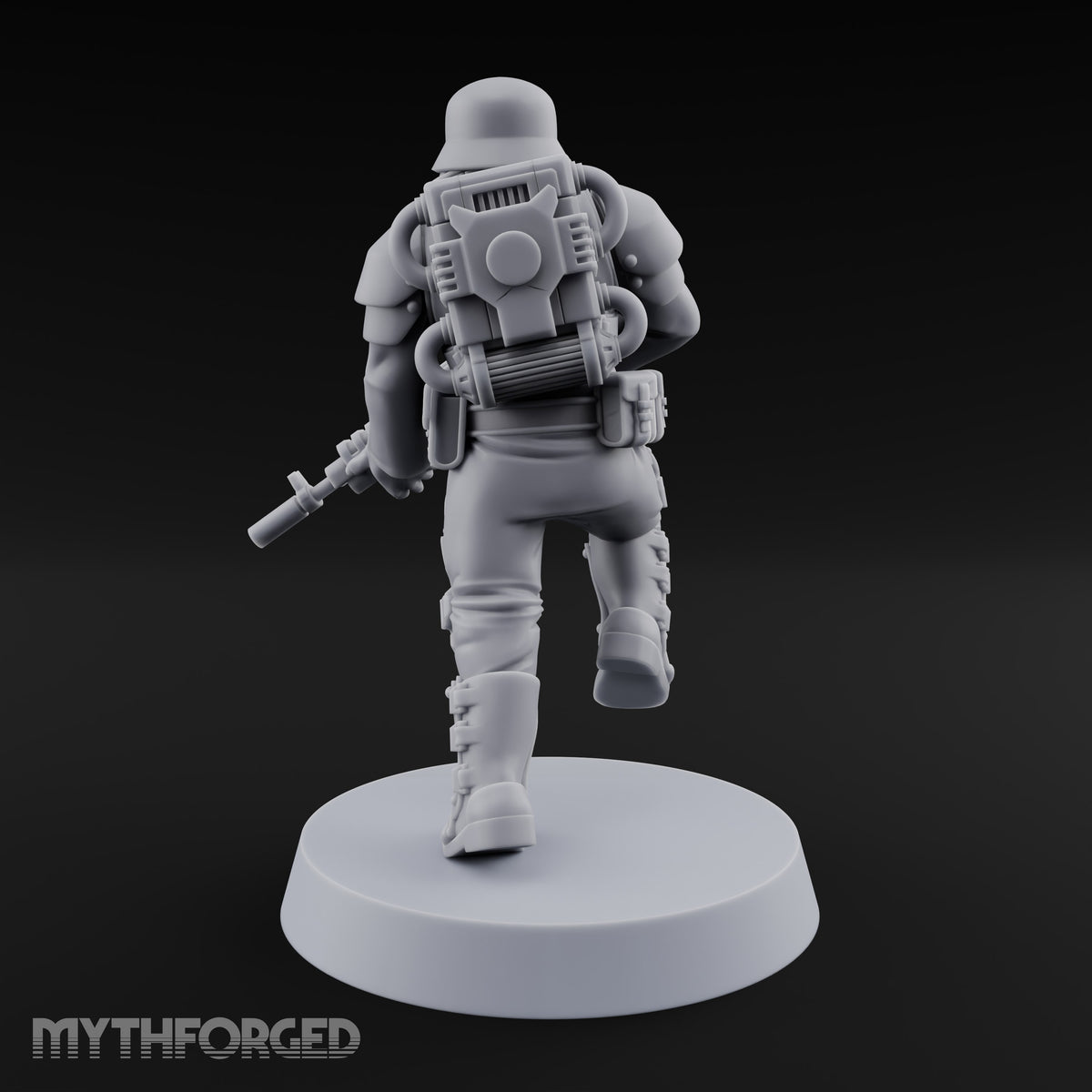 Trust the Moustache Human Armoured Heavy Weapons Soldier A — Gun 1