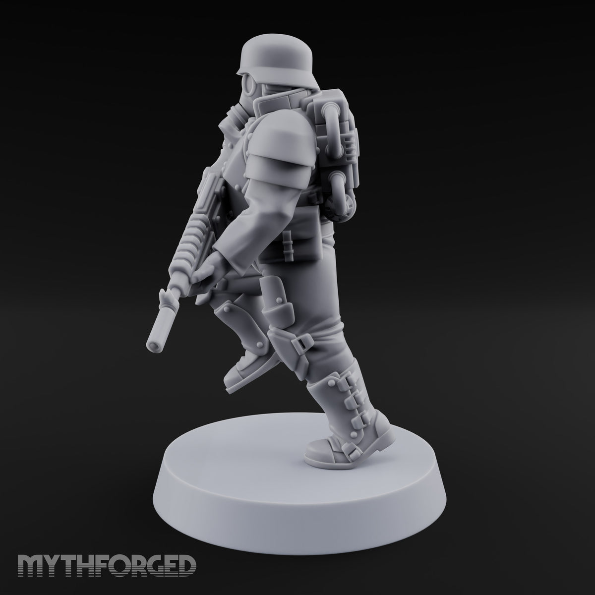 Trust the Moustache Human Armoured Heavy Weapons Soldier A — Gun 1