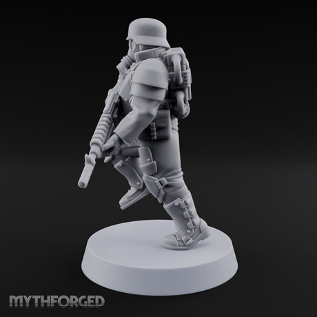 Trust the Moustache Human Armoured Heavy Weapons Soldier A — Gun 1