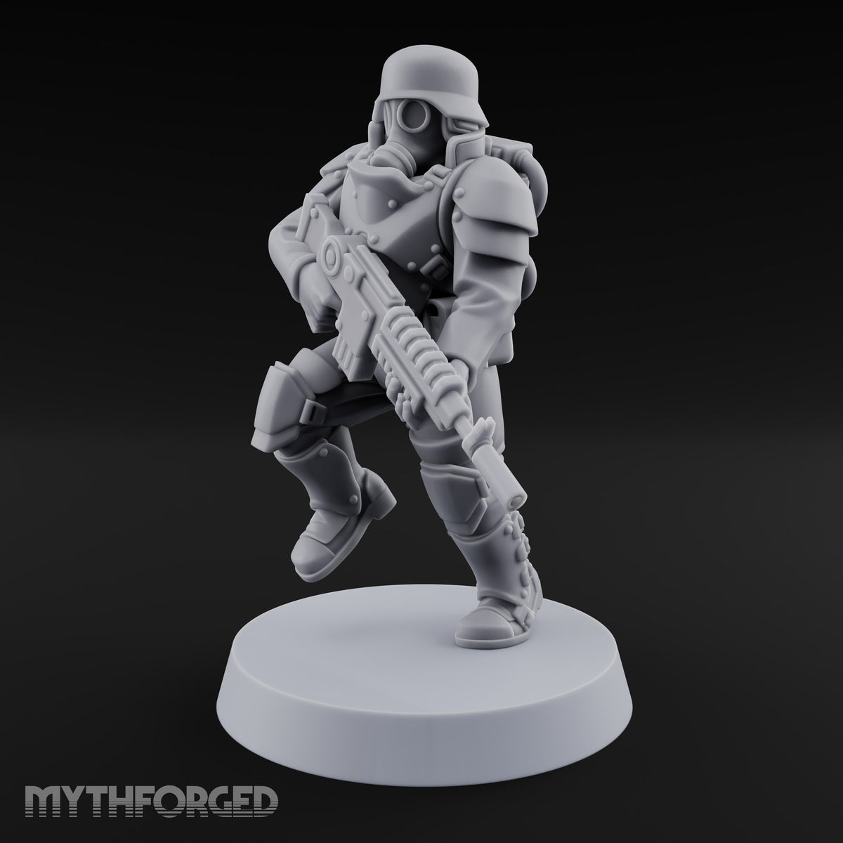 Trust the Moustache Human Armoured Heavy Weapons Soldier A — Gun 1