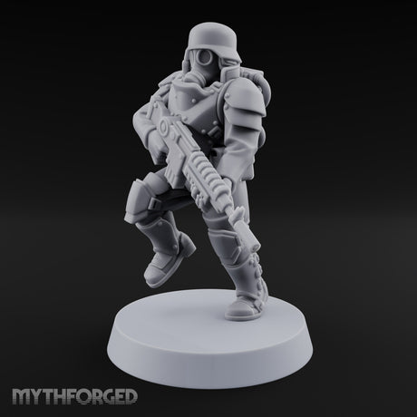 Trust the Moustache Human Armoured Heavy Weapons Soldier A — Gun 1