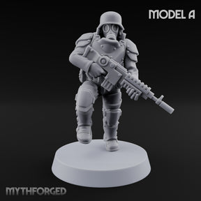 Trust the Moustache Human Armoured Heavy Weapons Soldier A — Gun 1