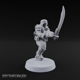 Trust the Moustache Human Armoured Heavy Weapons Soldiers — A · Sword and Pistol + Gun 2 + Gun 3 + Gun 4 + Gun 5