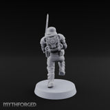 Trust the Moustache Human Armoured Heavy Weapons Soldier A — Sword and Pistol