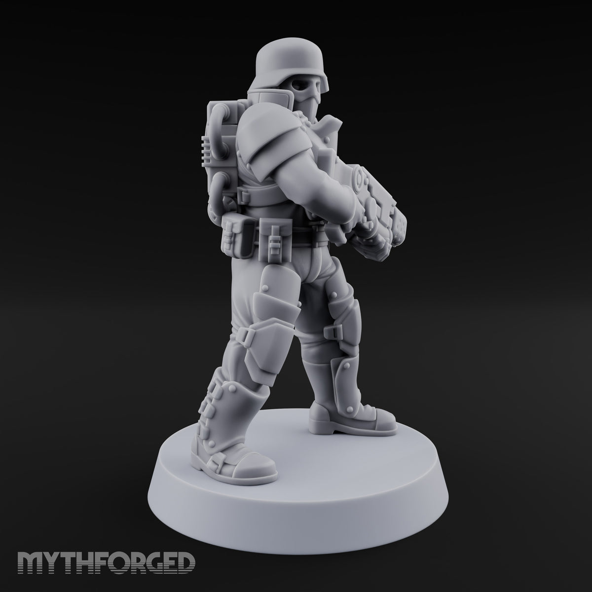 Trust the Moustache Human Armoured Heavy Weapons Soldiers — B · Gun 1 + Gun 2 + Gun 3 + Gun 4 + Gun 5