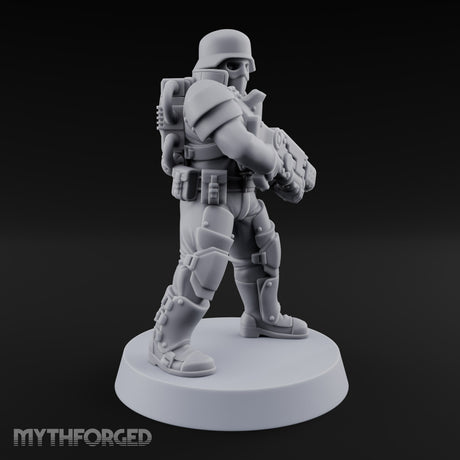Trust the Moustache Human Armoured Heavy Weapons Soldier B — Gun 2