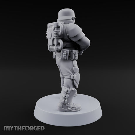 Trust the Moustache Human Armoured Heavy Weapons Soldier B — Gun 2
