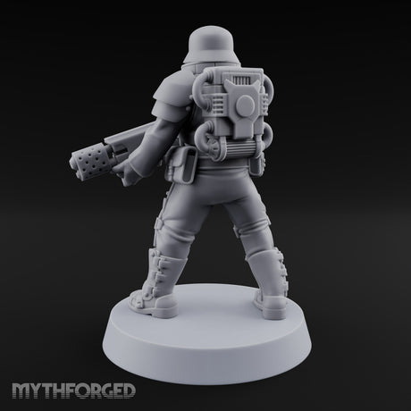Trust the Moustache Human Armoured Heavy Weapons Soldier B — Gun 2