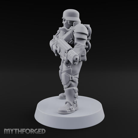 Trust the Moustache Human Armoured Heavy Weapons Soldier B — Gun 2