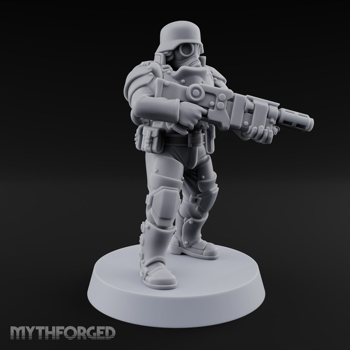 Trust the Moustache Human Armoured Heavy Weapons Soldier C — Gun 3