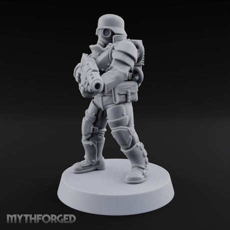 Trust the Moustache Human Armoured Heavy Weapons Soldier C — Gun 3