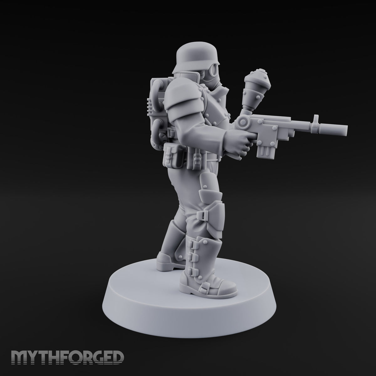 Trust the Moustache Human Armoured Heavy Weapons Soldier C — Mace and Pistol