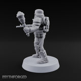 Trust the Moustache Human Armoured Heavy Weapons Soldier C — Mace and Pistol