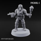 Trust the Moustache Human Armoured Heavy Weapons Soldier C — Mace and Pistol