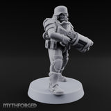 Trust the Moustache Human Armoured Heavy Weapons Soldiers — D · Gun 1 + Gun 2 + Gun 3 + Gun 4 + Gun 5