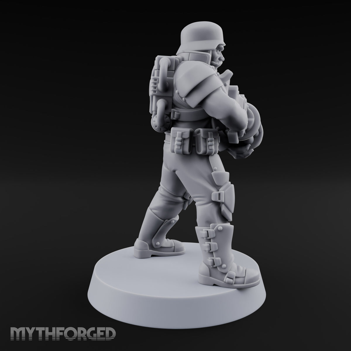 Trust the Moustache Human Armoured Heavy Weapons Soldier D — Gun 4
