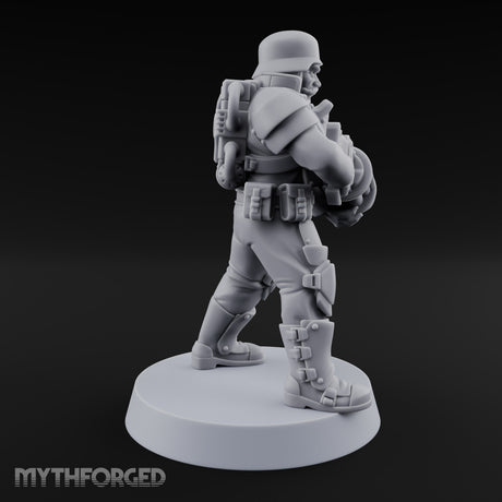 Trust the Moustache Human Armoured Heavy Weapons Soldier D — Gun 4