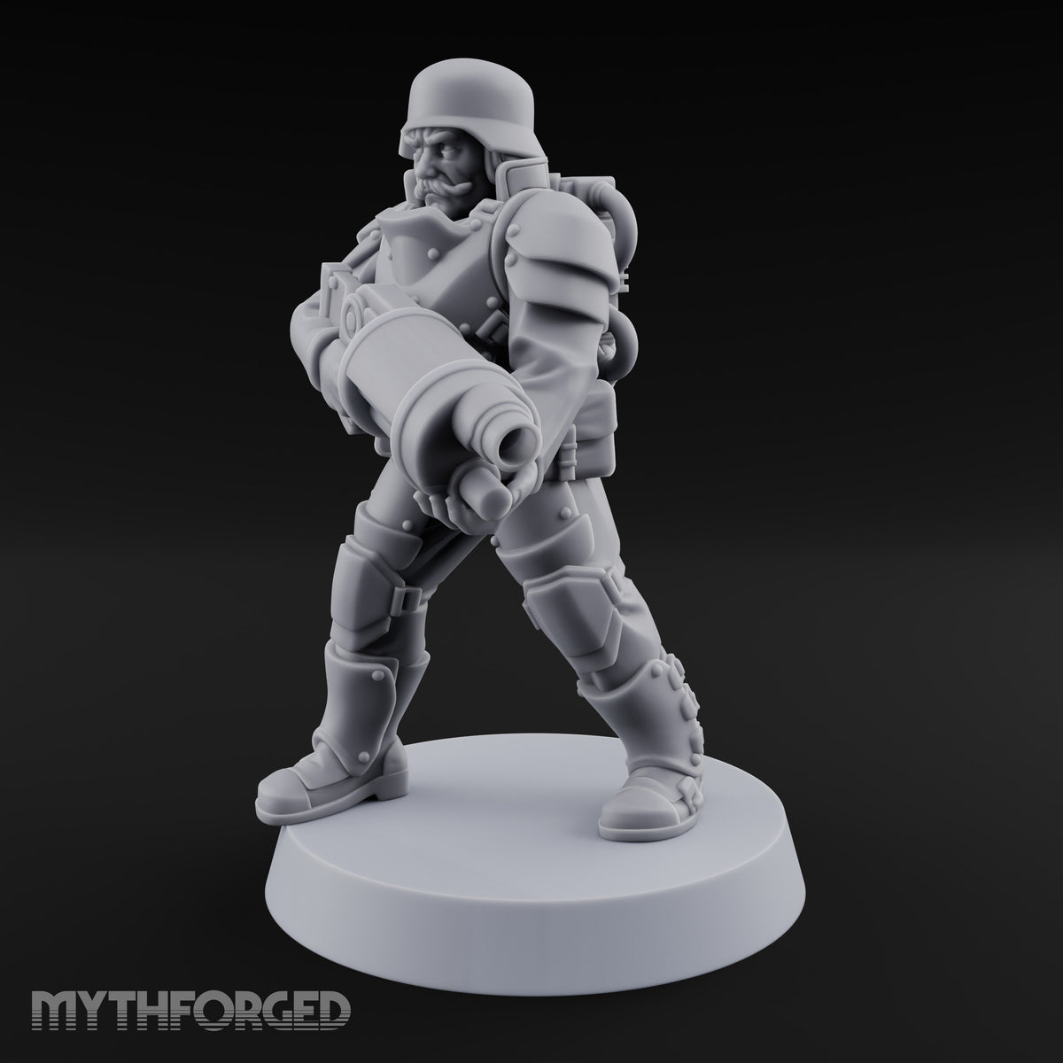Trust the Moustache Human Armoured Heavy Weapons Soldier D — Gun 4
