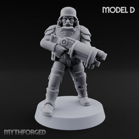 Trust the Moustache Human Armoured Heavy Weapons Soldier D — Gun 4
