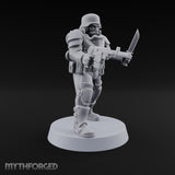 Trust the Moustache Human Armoured Heavy Weapons Soldier D — Knife and Pistol