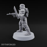 Trust the Moustache Human Armoured Heavy Weapons Soldier D — Knife and Pistol