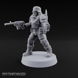 Trust the Moustache Human Armoured Heavy Weapons Soldier D — Knife and Pistol