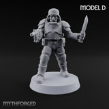 Trust the Moustache Human Armoured Heavy Weapons Soldier D — Knife and Pistol
