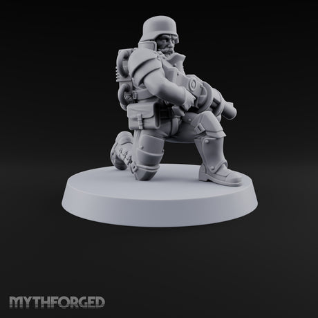 Trust the Moustache Human Armoured Heavy Weapons Soldier E — Gun 5